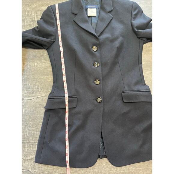 Piazza Sempione Women's Jacket IT. 40 Wool & Cashmere 4 Button Blazer, Black. - Picture 8 of 9